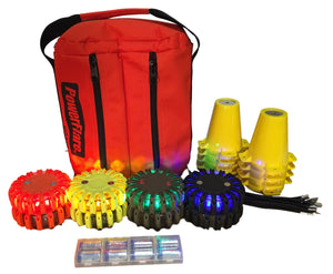 Cone Kit with Triage Marker Light Kit - Eight Pack